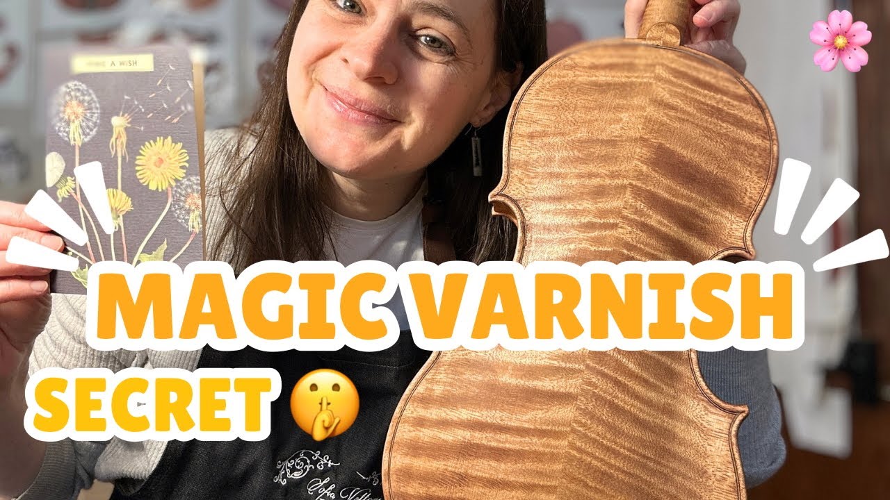 🎻🪄Magic Violin Varnish Reveal 🧞‍♂️🌼 
