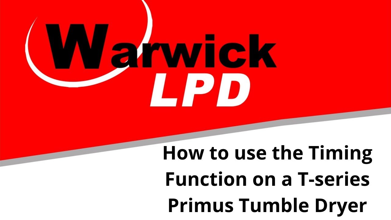 How to use the Timing Function on a T-series Primus Tumble Dryer