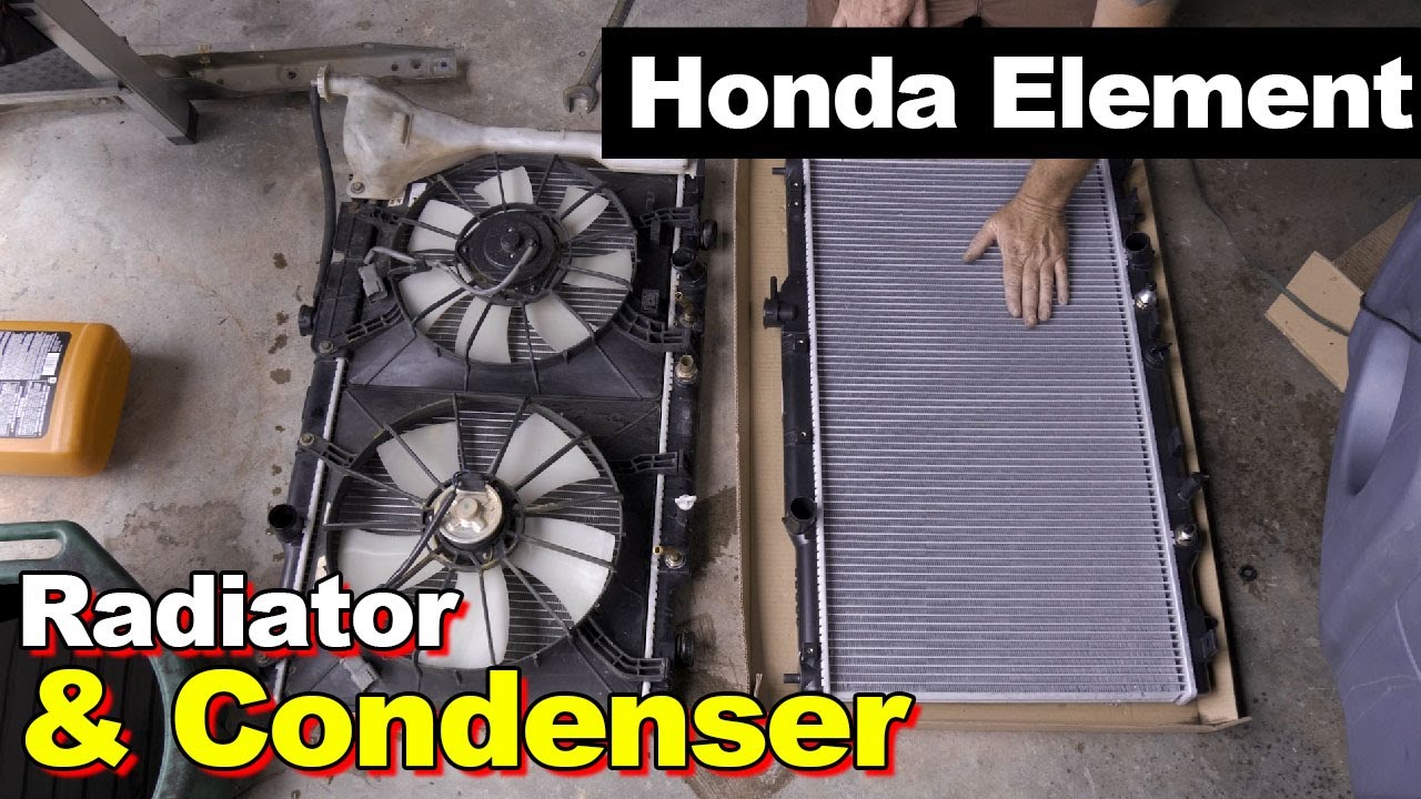 Radiator & AC Condenser Replacement On 2003-2006 Honda Element, Simlar To 2002-2006 Honda CR-V