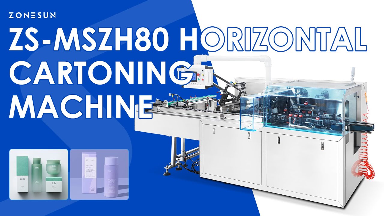 ZONESUN ZS-MSZH80 Automatic Feeding Cartoning Machine for Cosmetics