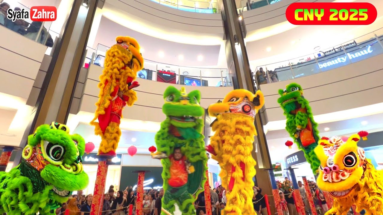 CNY 2025, Acrobatic Lion Dance TIEN LUNG Indonesia. Barongsai Atraksi Terbaru