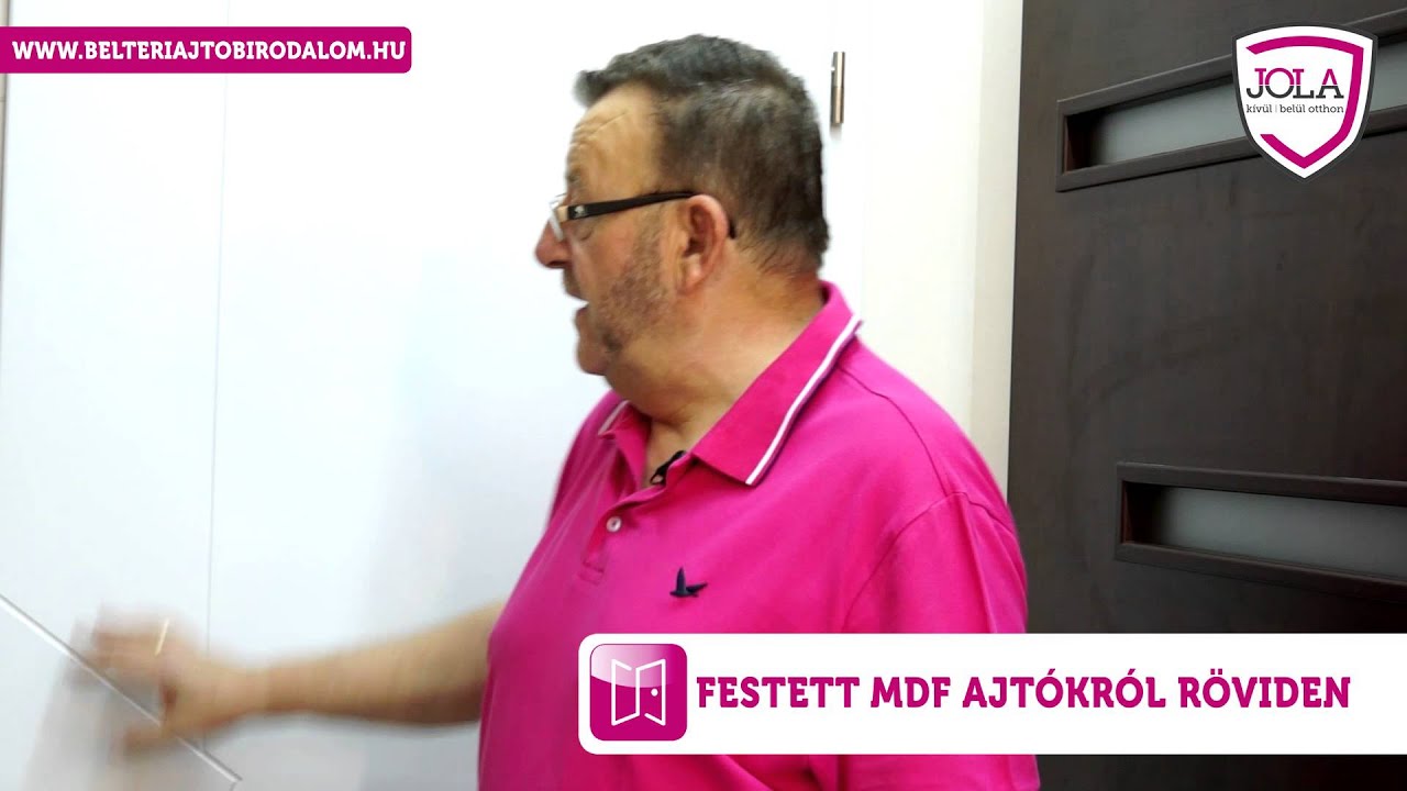 Festett MDF ajt&oacute;kr&oacute;l r&ouml;viden