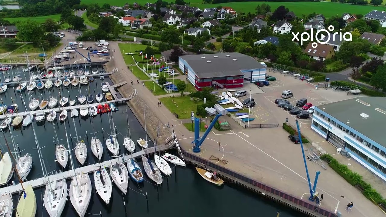 Hafen Strande, Germany 2019.07 aerial video