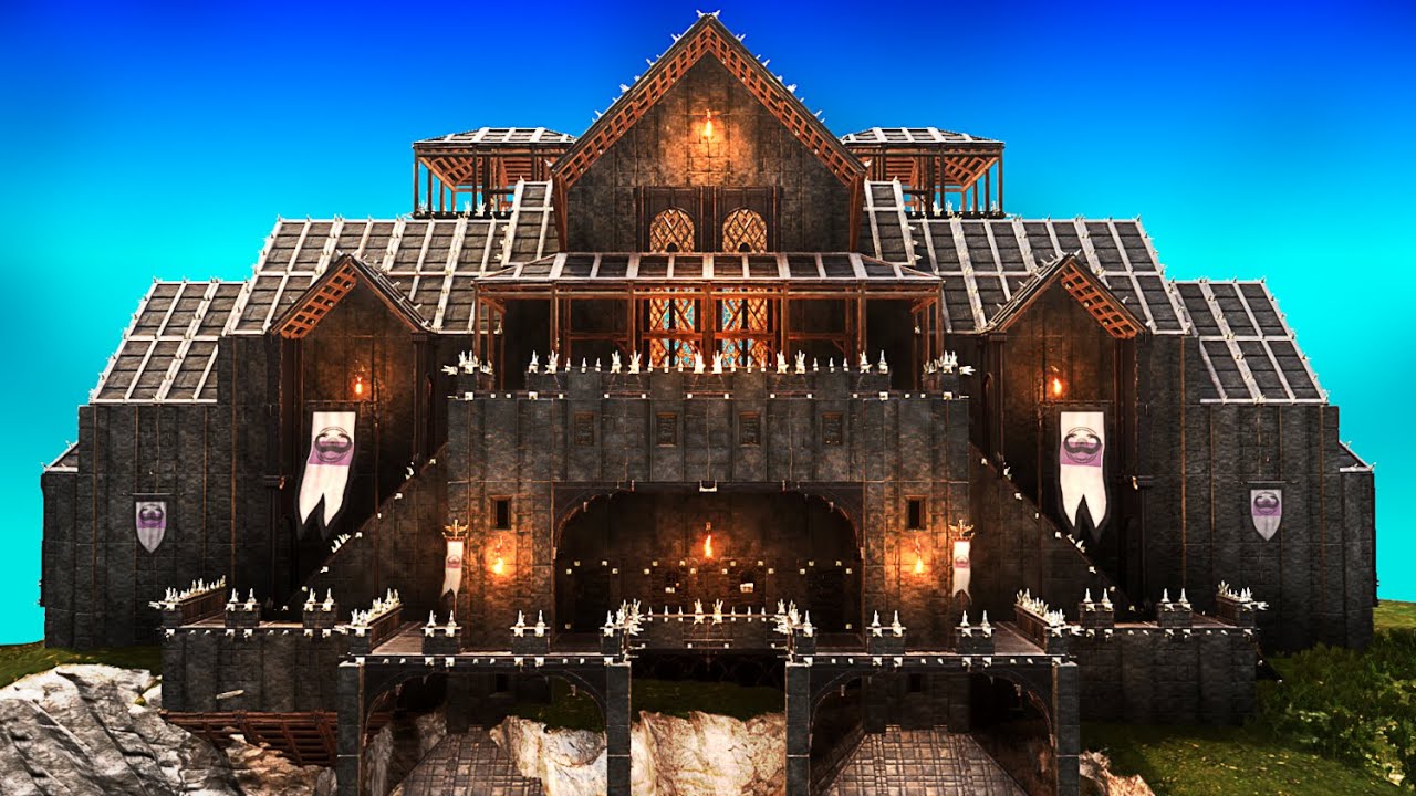 Black Ice Stronghold | Conan Exiles (Speed Build)