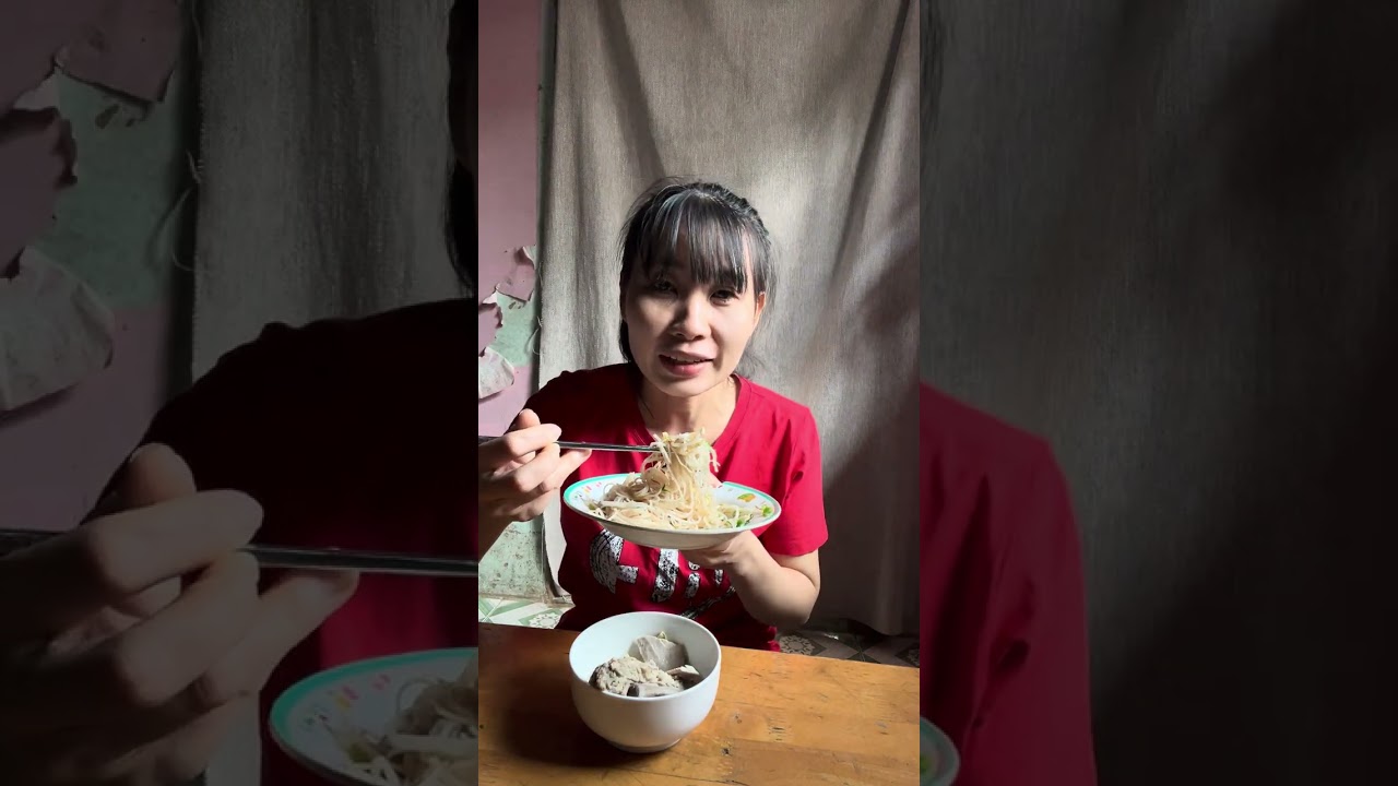 Hũ tíu trộn khô.#mukbang #CuongNguyen #monanmoingay.