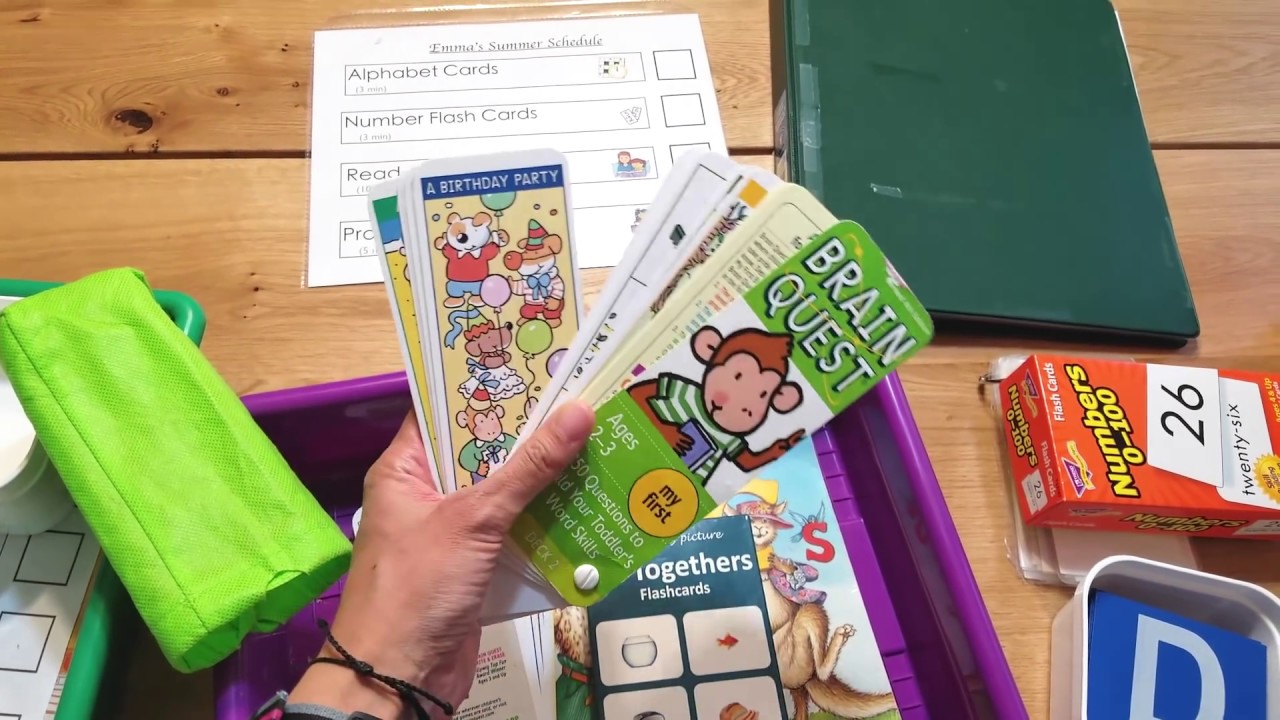 Homeschool Summer Workboxes and Routine