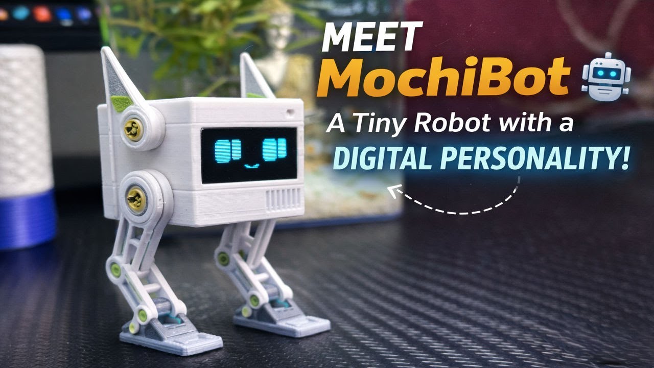 MochiBot 🤖 – Самодельный выразительный робот с OLED-глазами || Полная сборка + схема || Dasai Mochi