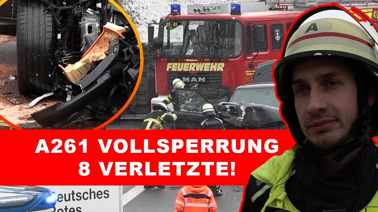 Mehrere Personen bei Unfall mit zwei Fahrzeugen verletzt: Feuerwehr lobt Rettungsgasse