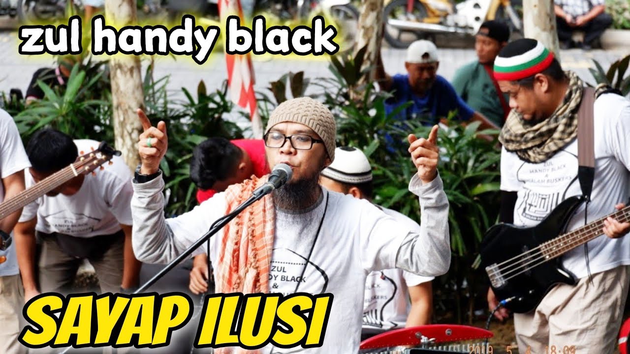 Sayap Ilusi||Zul Handy Black Bawak Lagu Sayap ilusi Dah hampir sma Macam Vocal Awie Wings