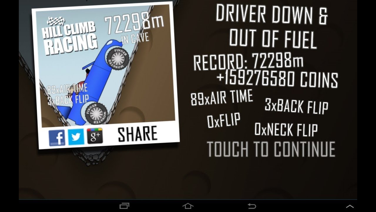 Hill climb Racing - 72298m (Cave)