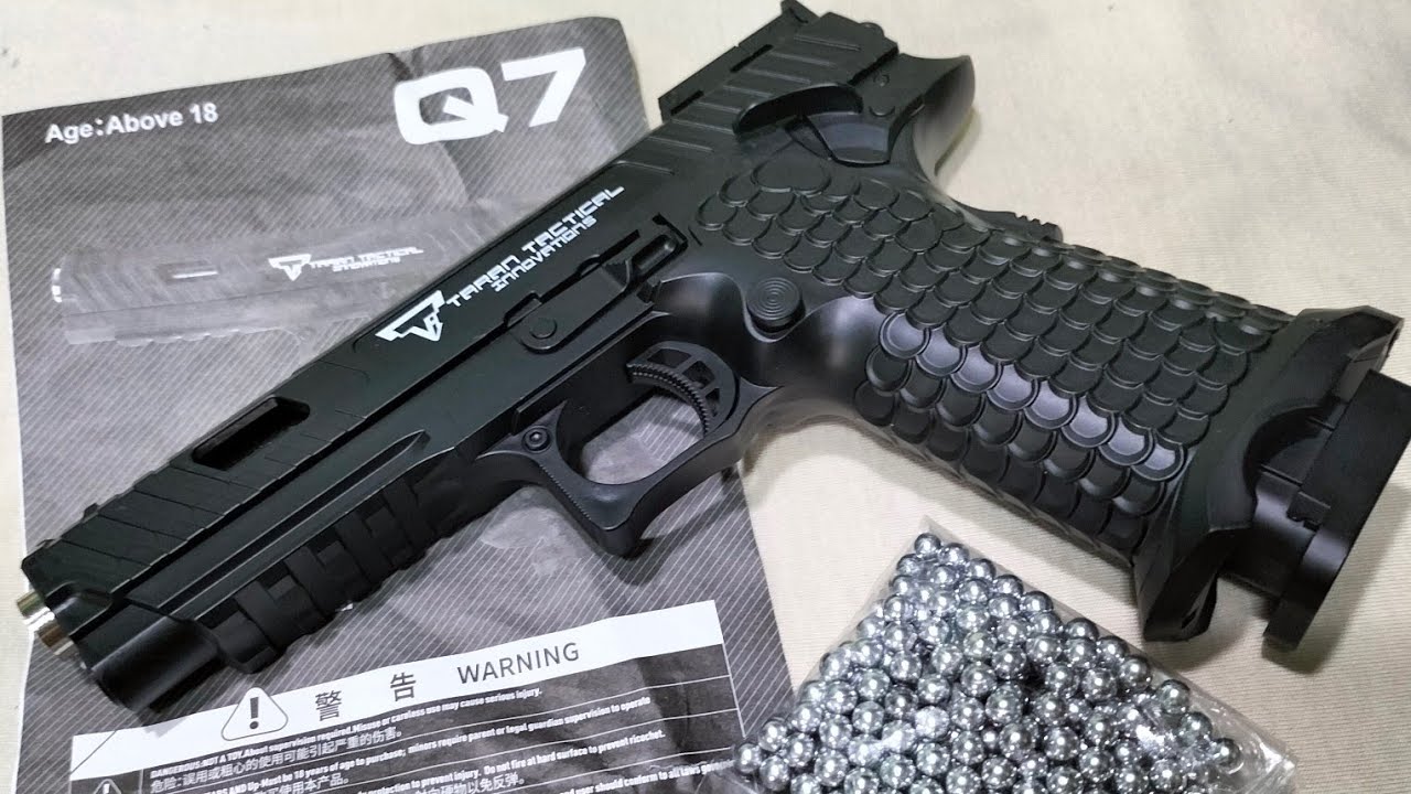Q7 (TARAN TACTICAL COMBAT MASTER 2011) Spring Type Airsoft Pistol Review