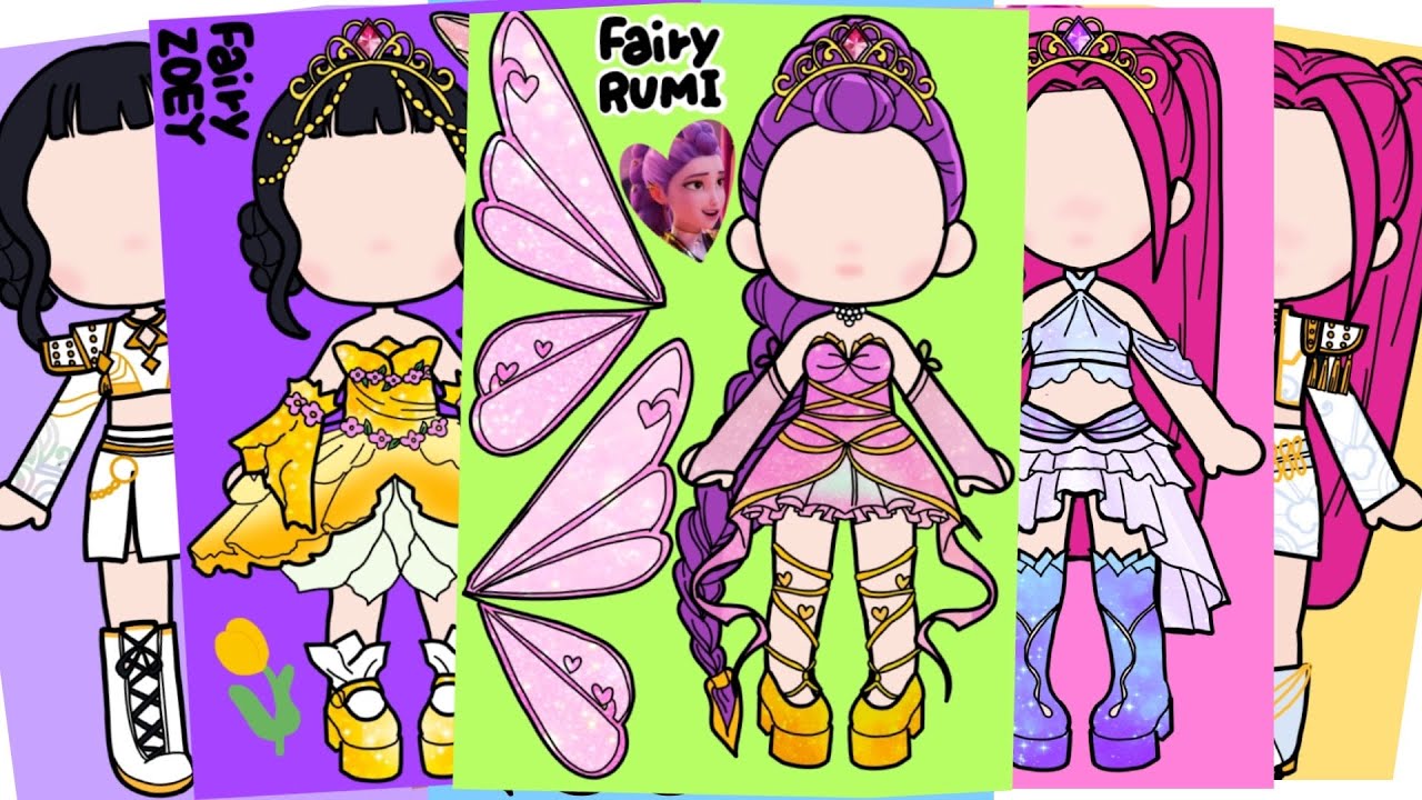 KPop Demon Huntrix Fairy diysticker blind bag  케이팝데몬헌터 헌트릭스 요정 스티커   #sticker #kpopdemonhunterskpop