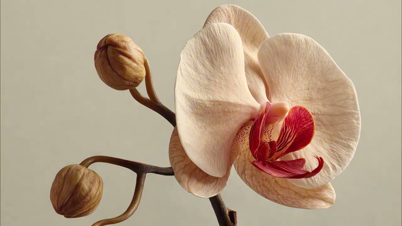 Elegant Orchid Bloom | 4K Macro Floral Art | Minimalist Ambient Screensaver
