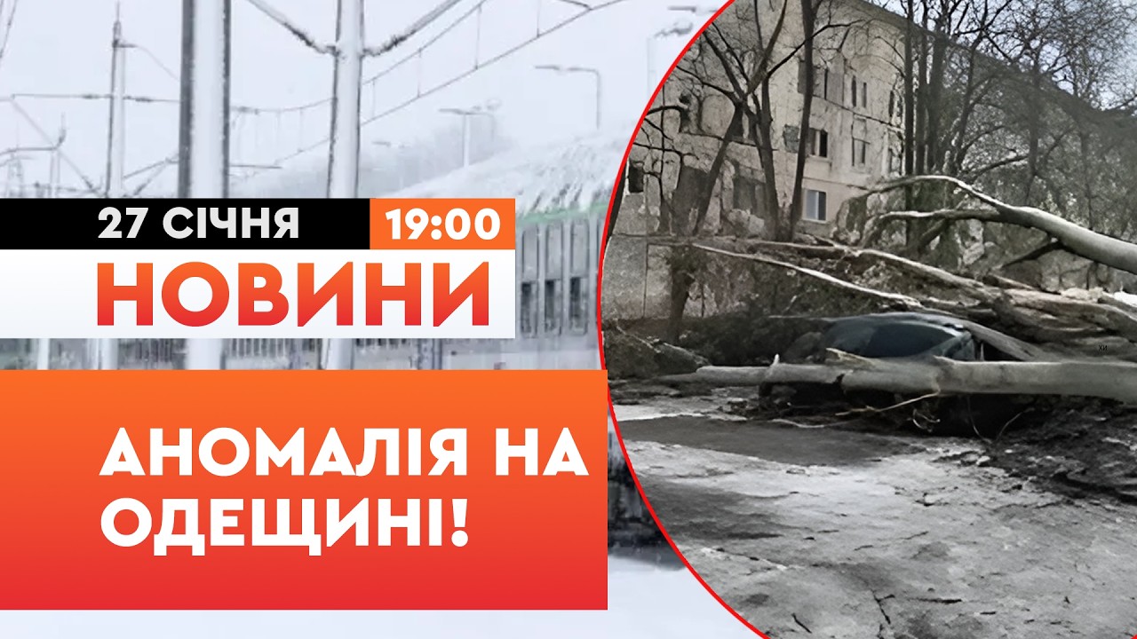 🤯  ОБЛЕДЕНІЛЕ ДЕРЕВО ВПАЛО НА ВАГОН! Одещину другий день ЗАЛИВАЄ КРИЖАНИЙ ДОЩ! | НОВИНИ
