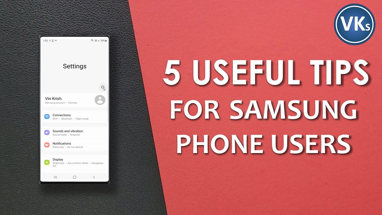 5 Simple but Useful Tips for Samsung Phone Users | VinKrish Solutions