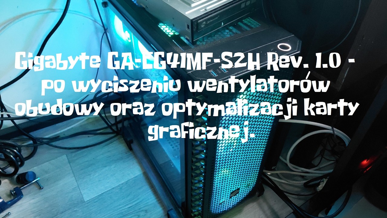 Gigabyte GA-EG41MF-S2H Rev. 1.0 - po wyciszeniu wentylatorów oraz optymalizacji karty graficznej.