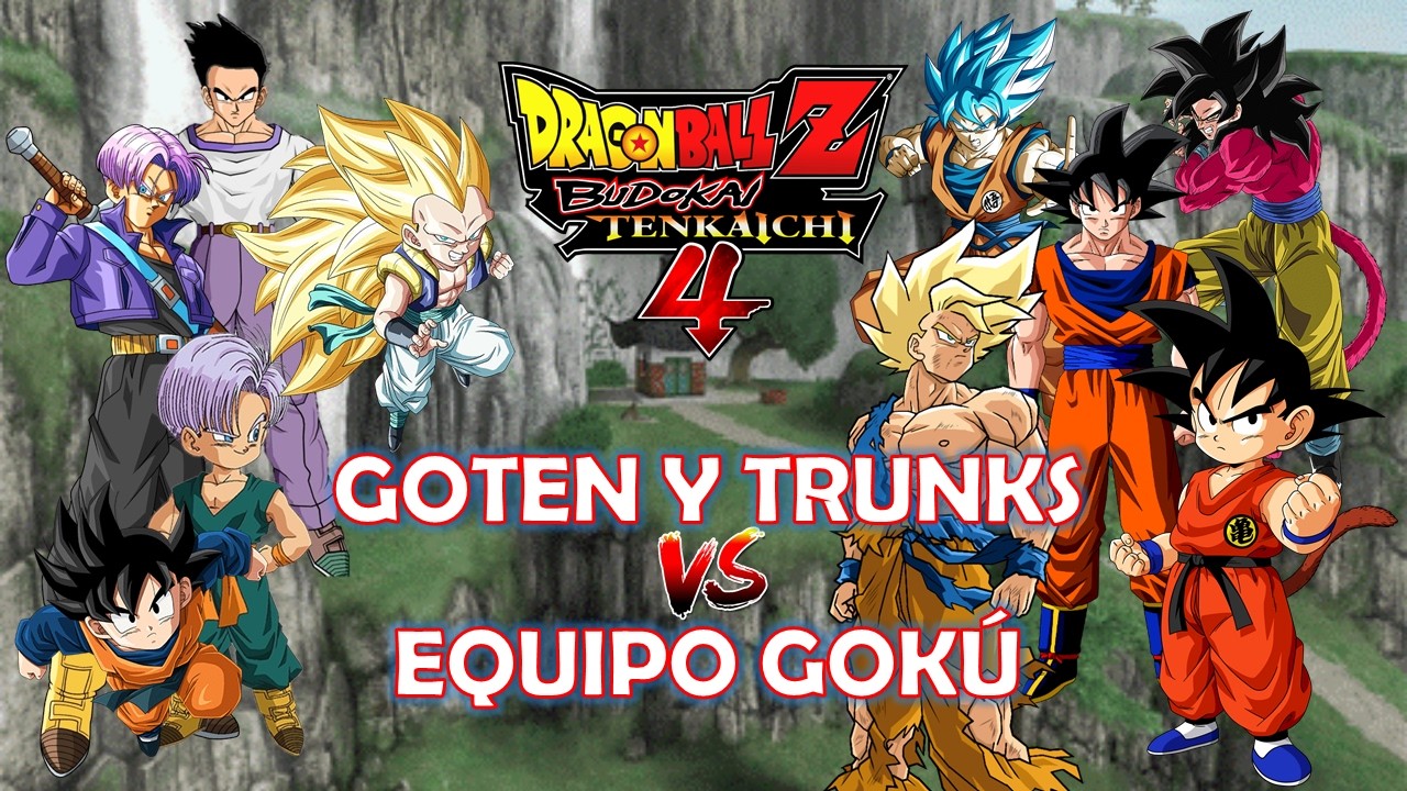 DBZ BT4: Equipo Gotenks vs Equipo Gokú - Budokai Tenkaichi 4 (Batallas en Extremo)