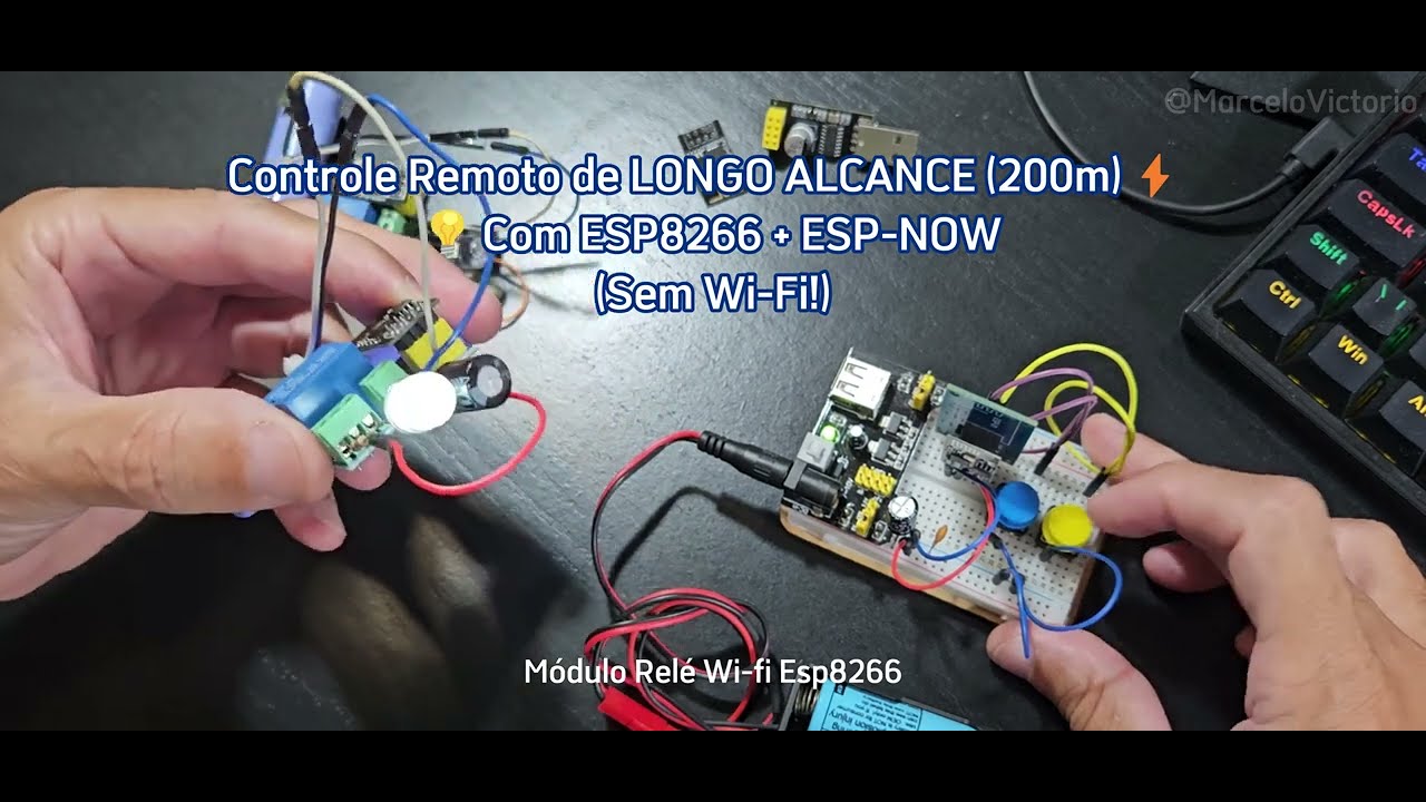 TUTORIAL: Comunicação ESP-NOW no ESP8266 para Controles de Até 200 Metros🔥