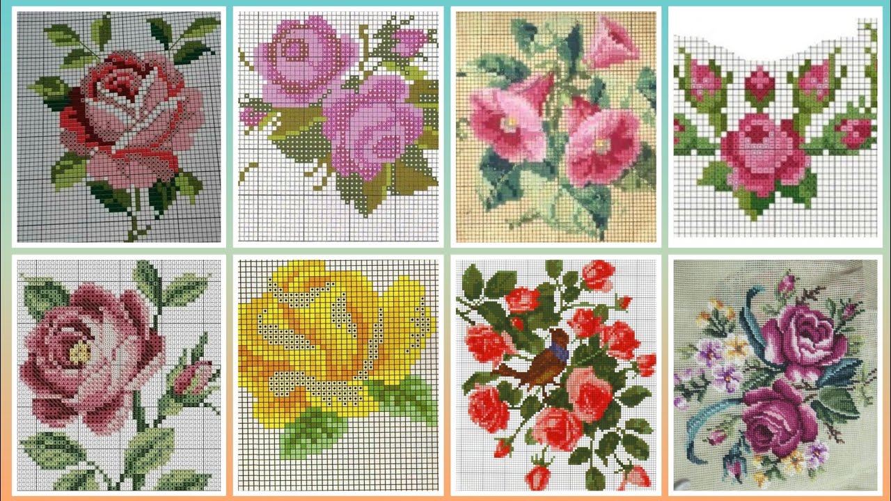 #1 Stunning & Elegant Cross stitch patterns/Charsuti Embroidery Design Ideas Hand made Embroidery