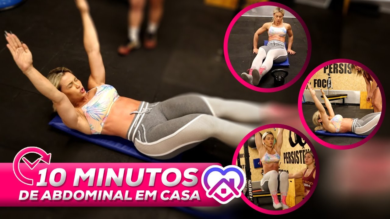 10 MINUTOS DE ABDOMINAL COMPLETO EM CASA | BARRIGA CHAPADA