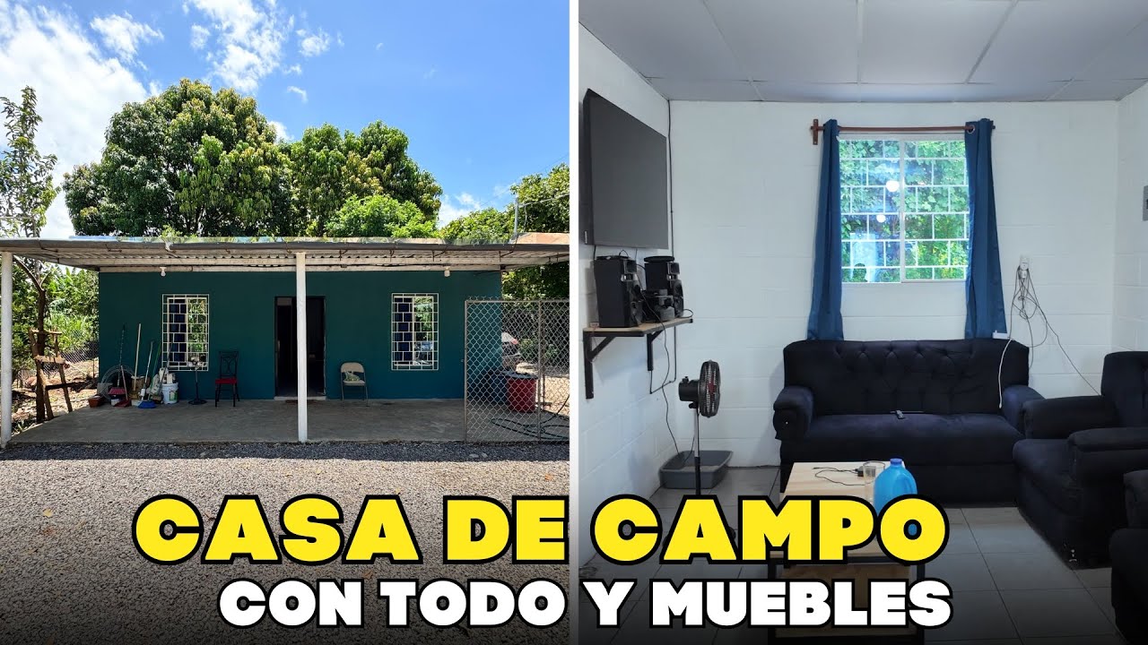 EN VENTA CASA DE CAMPO AMUEBLADA en SUCHITOTO | Con arboles frutales