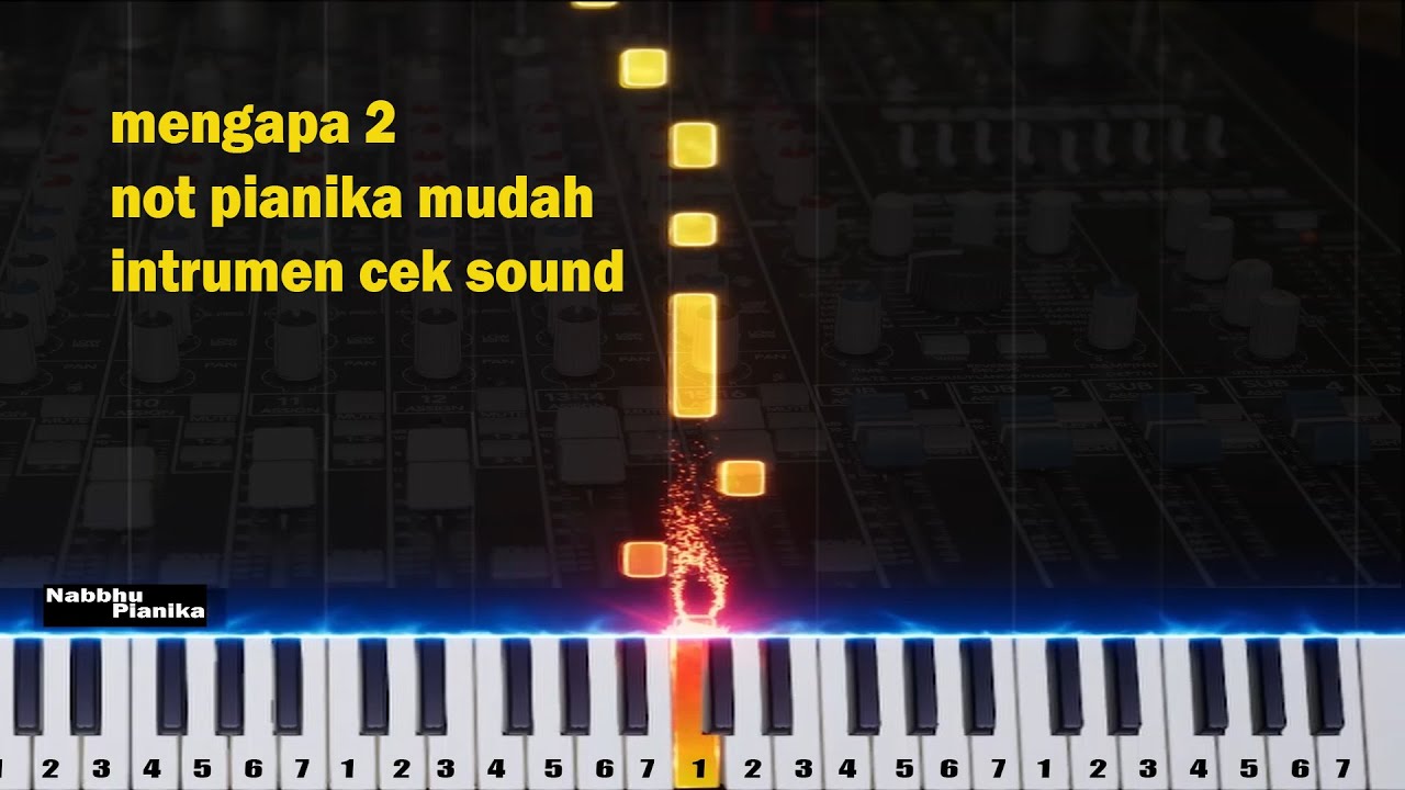 mengapa 2 not pianika instrumen full bass cek sound