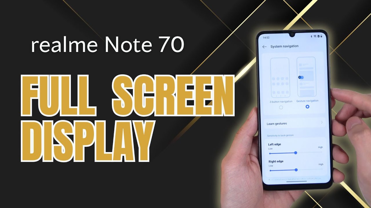How to Enable Full Screen Display on Realme Note 70