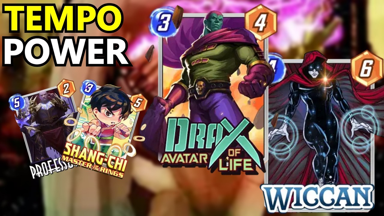 MARVEL SNAP INDONESIA - EXTRA ENERGY, KARTU POWER BISA YANG BERGERAK, LOCK LOKASI!! DRAX WICCAN DECK