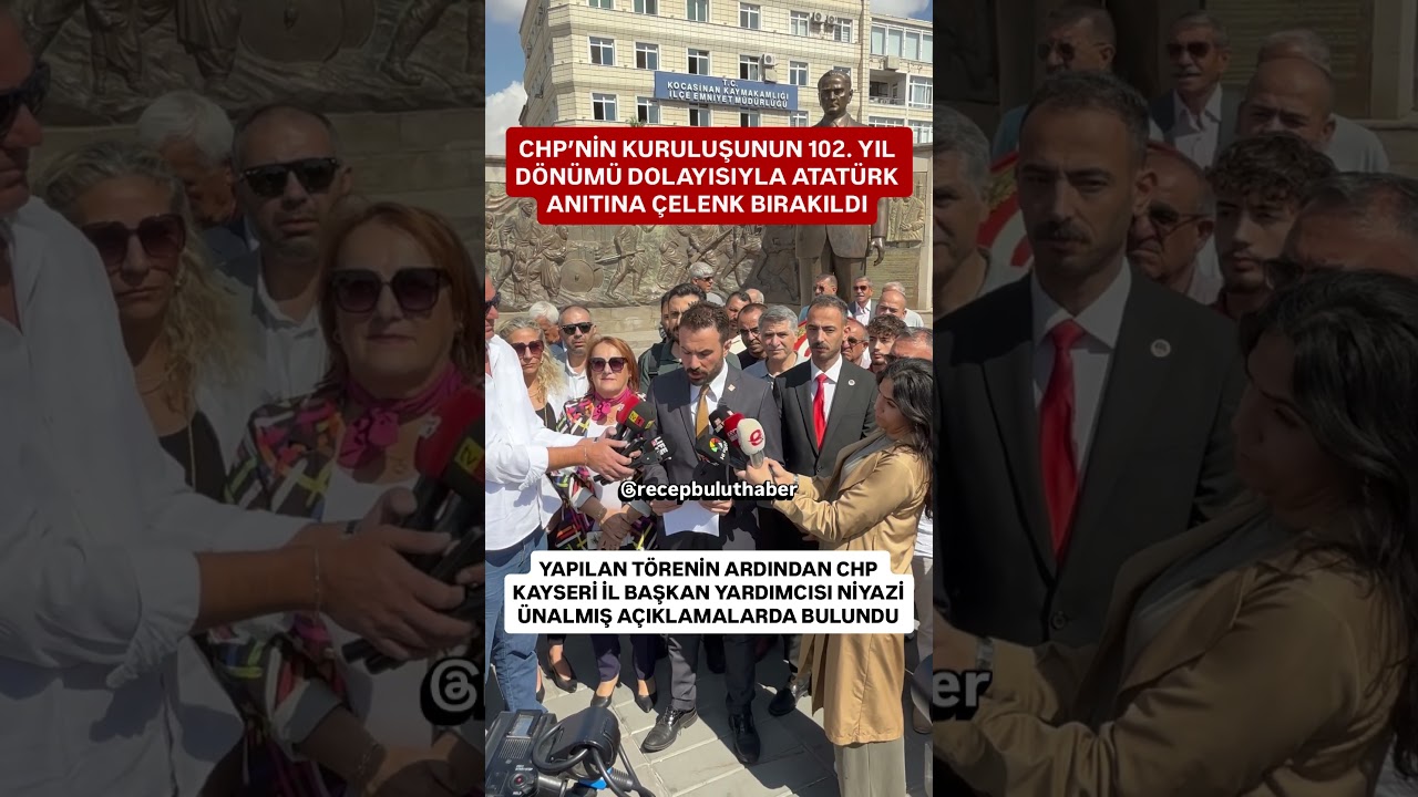 🔴 #SONDAKİKA | CHP&rsquo;NİN KURULUŞUNUN 102. YIL D&Ouml;N&Uuml;M&Uuml; DOLAYISIYLA ATAT&Uuml;RK ANITINA &Ccedil;ELENK BIRAKILDI