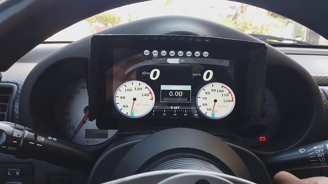 MR2 Apexi PFC Raspberry Pi Dash