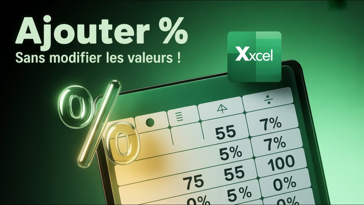 📊 Ajouter le symbole % dans Excel sans changer les valeurs ! ✅