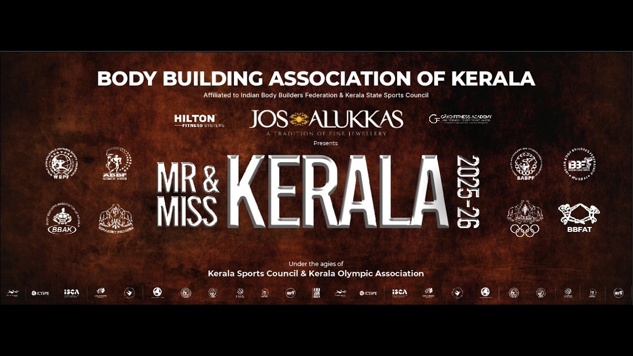 Mr&Miss Kerala BodyBuilding Championship 2026 Hosted by Jos Alukkas,CoPowered by HiltonFitnessSystem