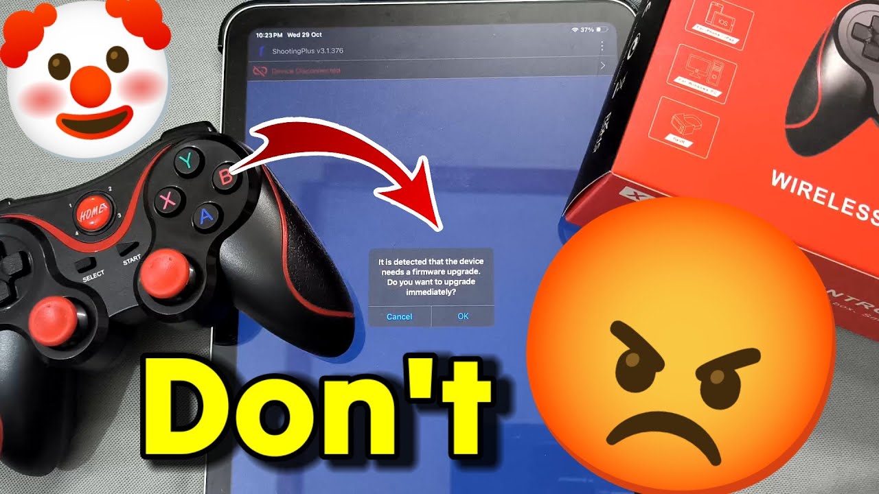 Don't Upgrade Firmware of X3 Wireless Gamepad 😡😡 || Shooting Plus v3 Firmware update Problem