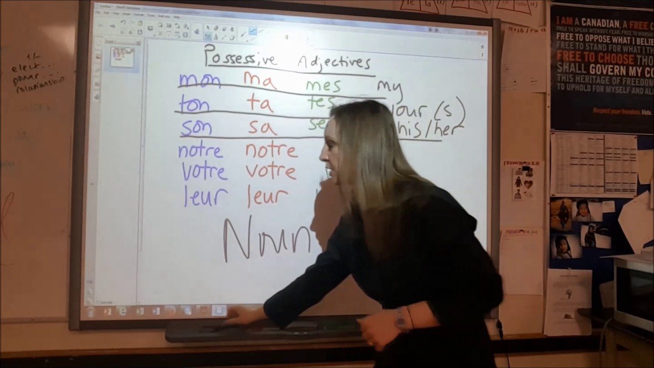French Possessive Pronouns - Tutorial