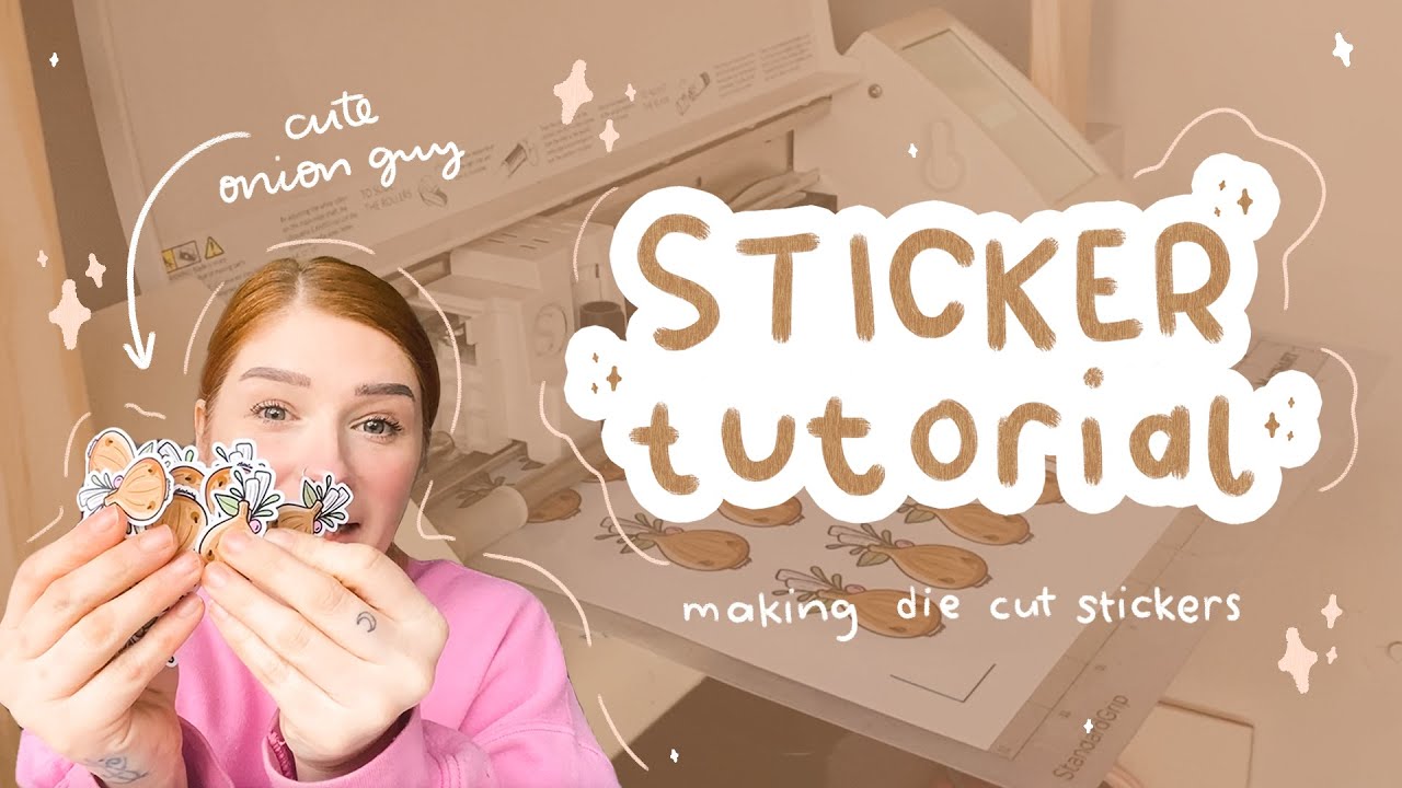 How I Make Die Cut Stickers Using Photoshop & Silhouette Studio - Art Business Sticker Tutorial