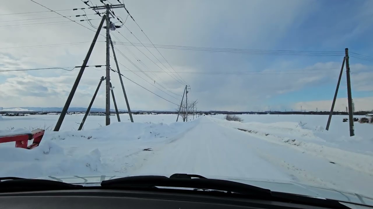 【車載動画】２０２６年２月　北海道恵庭市島松