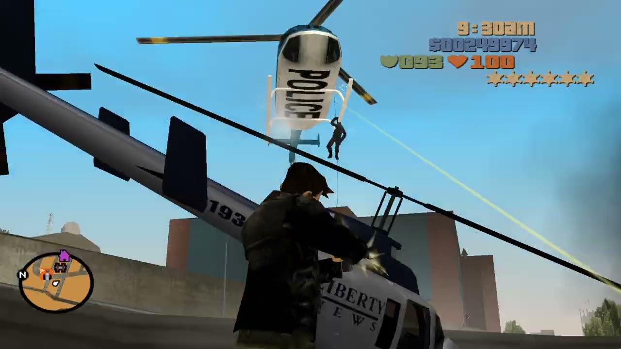 GTA San Andreas Liberty City M16 Rampage + Six Star Escaped