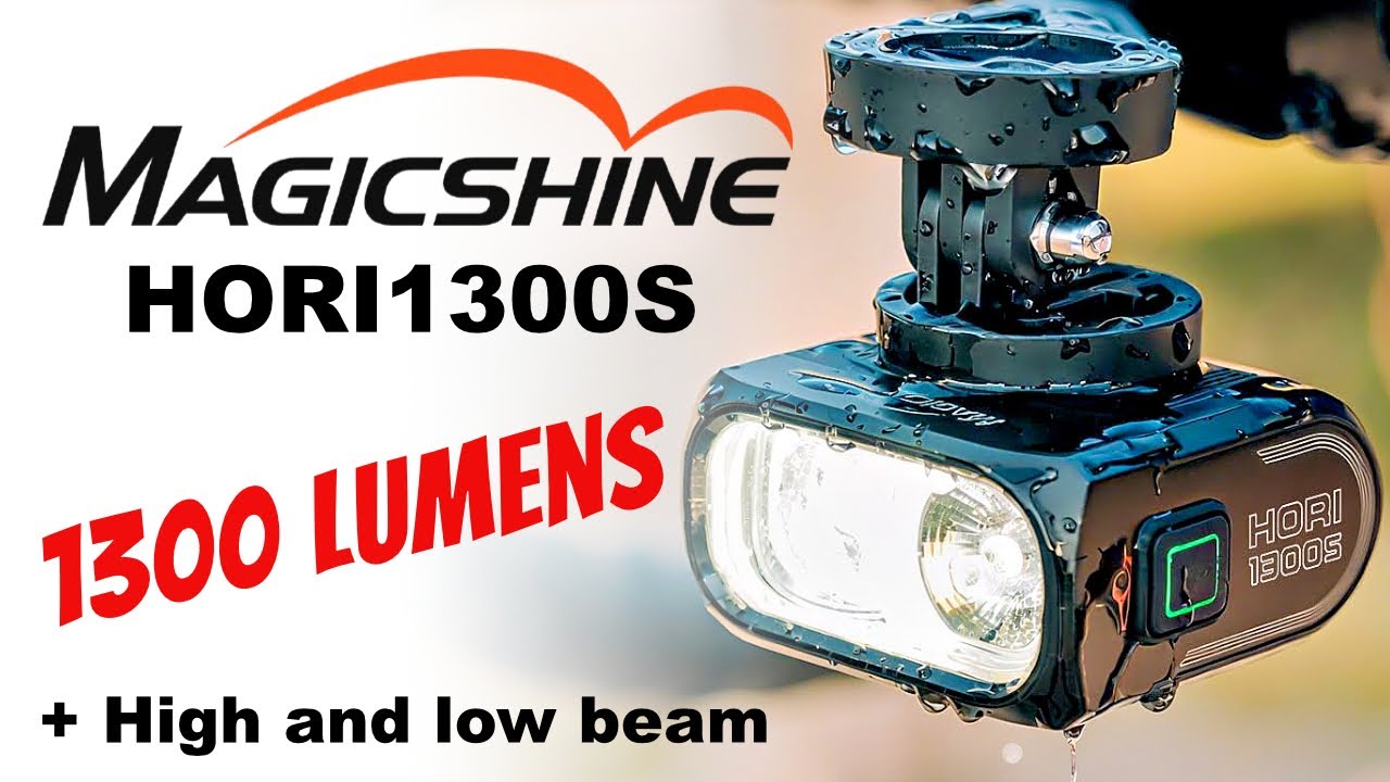 Тестирую мощный велосипедный фонарь Magicshine HORI 1300S с яркостью 1300 люмен.