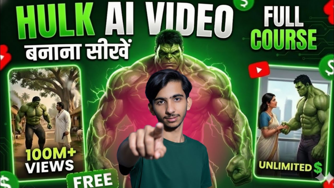 How To Create Perfect Hulk Ai Videos FREE | Full Tutorial | Hulk Al Videos Kaise Banaye