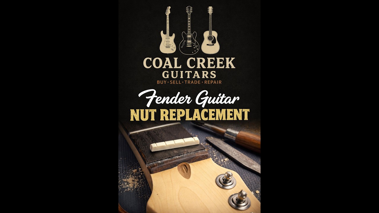 How to Replace a Guitar Nut on a Strat/Tele (Fender) – Step-by-Step Tutorial | Coal Creek Guitars