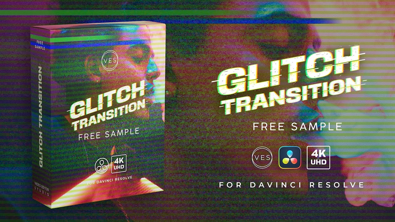 Free Glitch Transition for Davinci Resolve