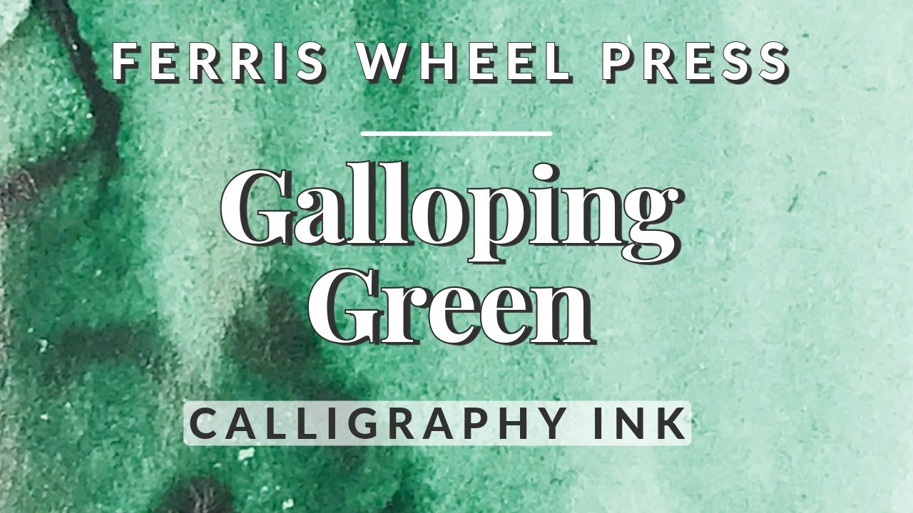 🌲🐴 Deep Green Calligraphy Ink 