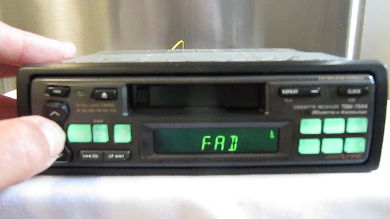 Alpine Model TDM-7544 35watts x 4 Amplifier Cassette Receiver Circa 1990s