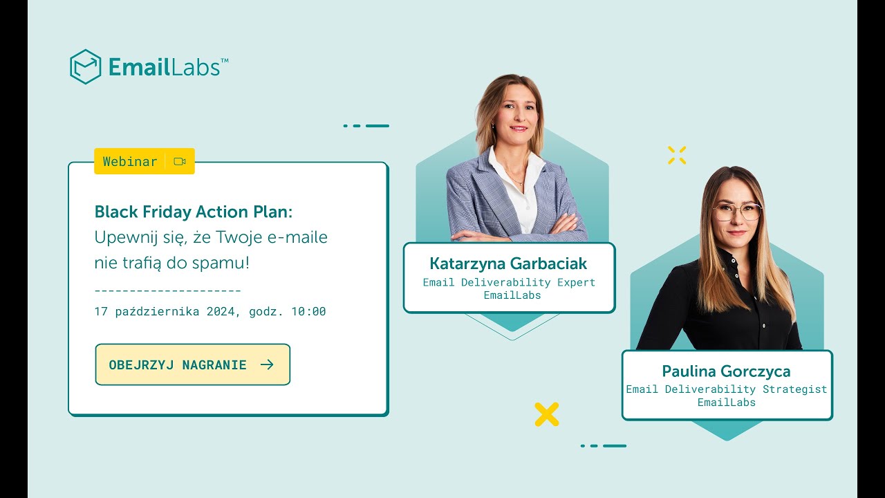 [WEBINAR] Black Friday Action Plan: Upewnij się, że Twoje e-maile nie trafią do spamu! 💌