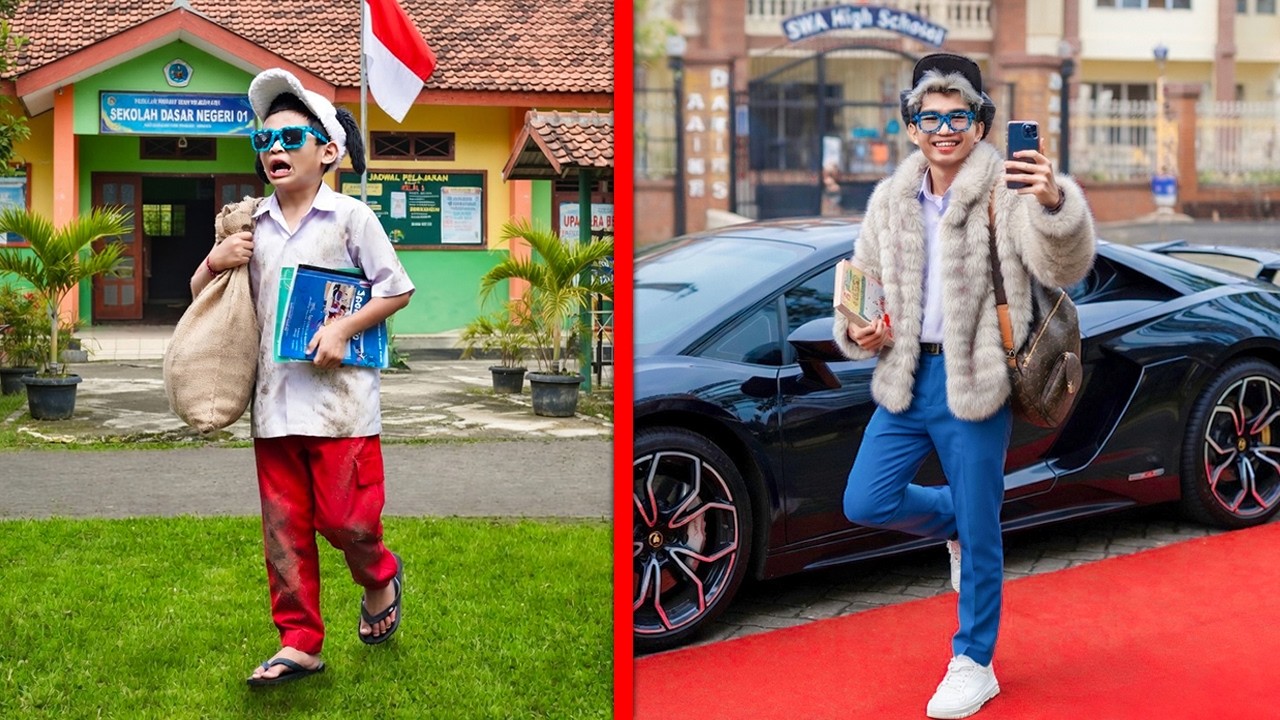 PUASA MURID KAYA VS MURID MISKIN DI SEKOLAH! 10 MOMEN KOCAK TEMAN SEKELAS!!!
