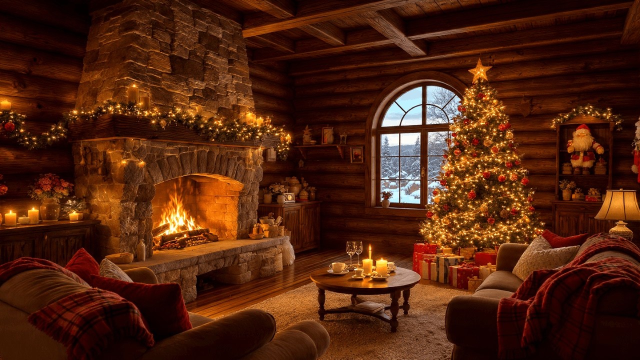 Warm Cozy Fireplace Jazz for Work – Smooth Instrumental Jazz Music for Deep Focus