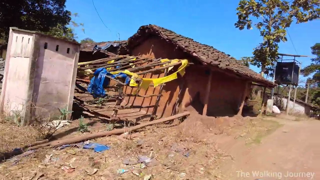Poor people life in India, Poor people life in Odisha, Indian Tribal Village Tour, Walking Tour