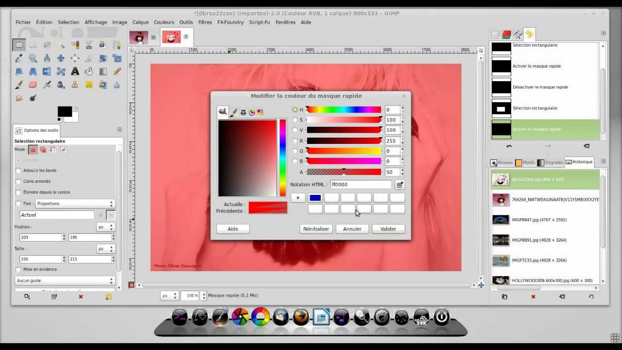 Tuto Gimp 5 La barre d'outils