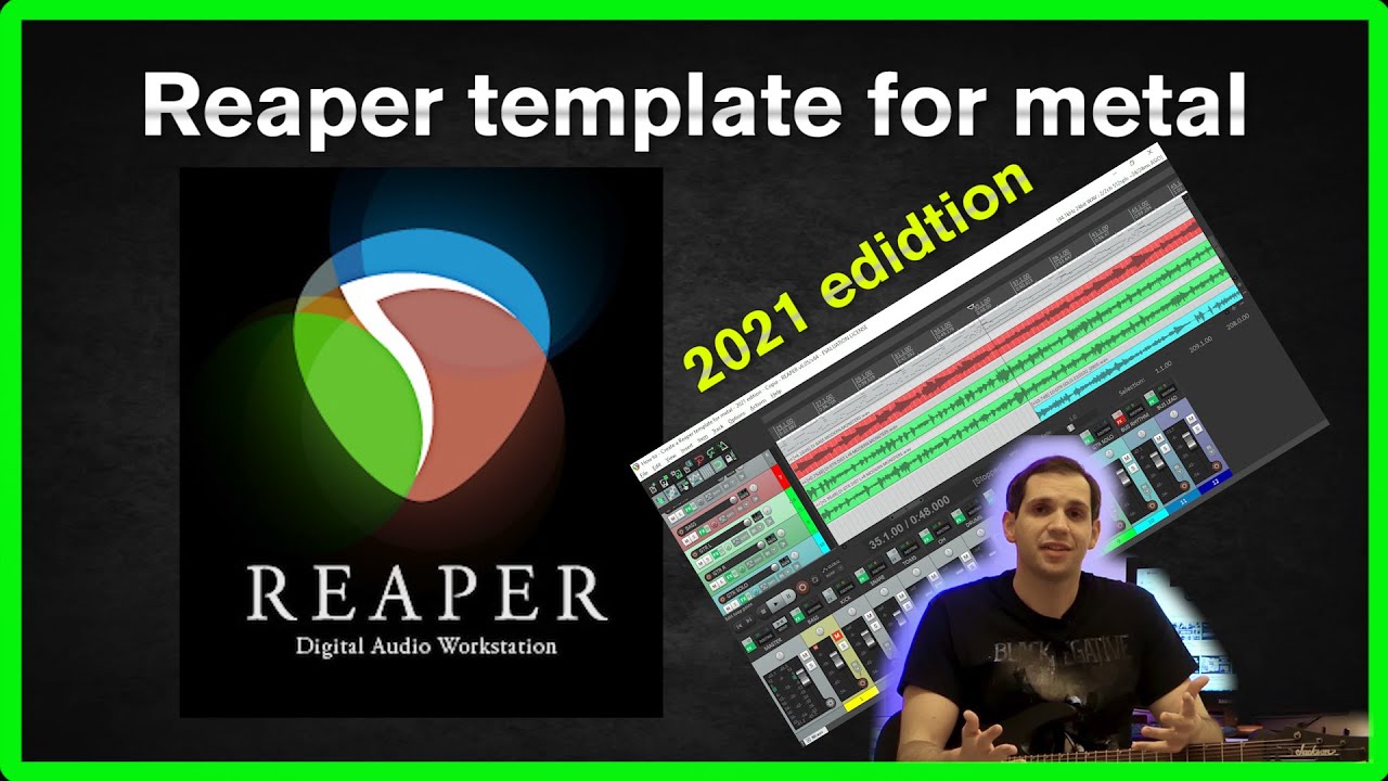How to create a Reaper template for metal (and I share mine) - 2021 edition