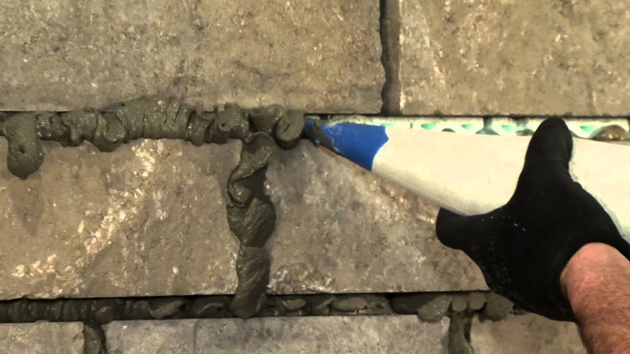 SURETOUCH :: 11 :: Injection du mortier entre les pierres ou briques